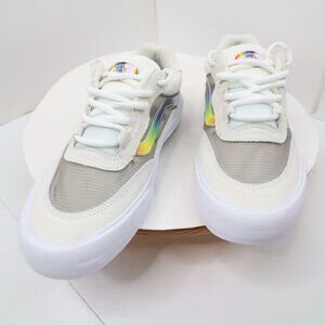 vans wayvee  2 GETHER As Ourselves white  suede skate shoes  size us 8.5